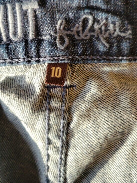 Kut from the Kloth Bootcut Trouser Jeans Women’s Size 10 Dark Wash Stretch Denim - Picture 5 of 6